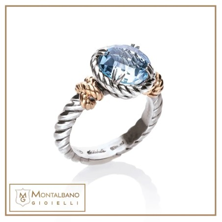 Anello Nodi intreccio pietra